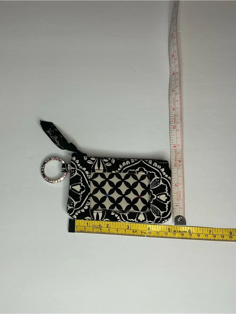 Vera Bradley Zip ID Coin Case BARCELONA with Keychain 2010